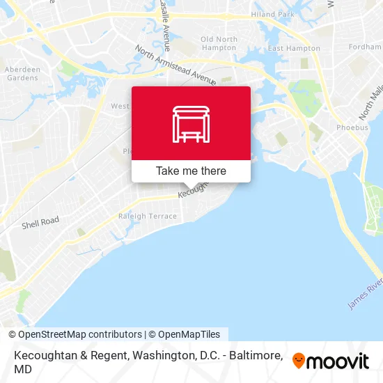 Kecoughtan & Regent map