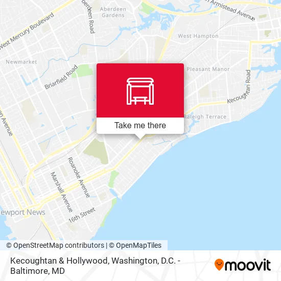 Kecoughtan & Hollywood map