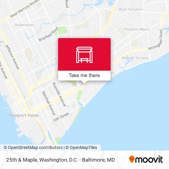 25th & Maple map