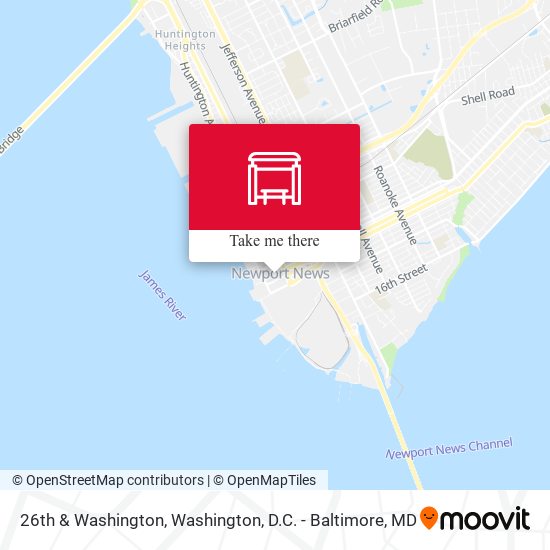 26th & Washington map