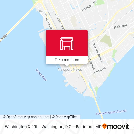 Washington & 29th map