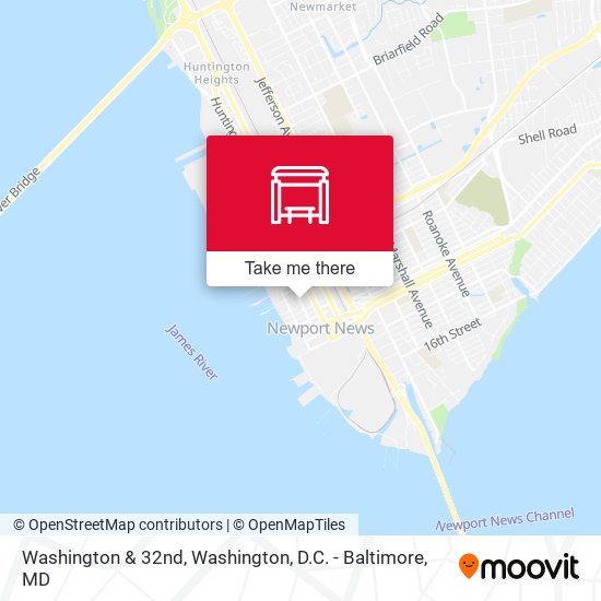 Washington & 32nd map