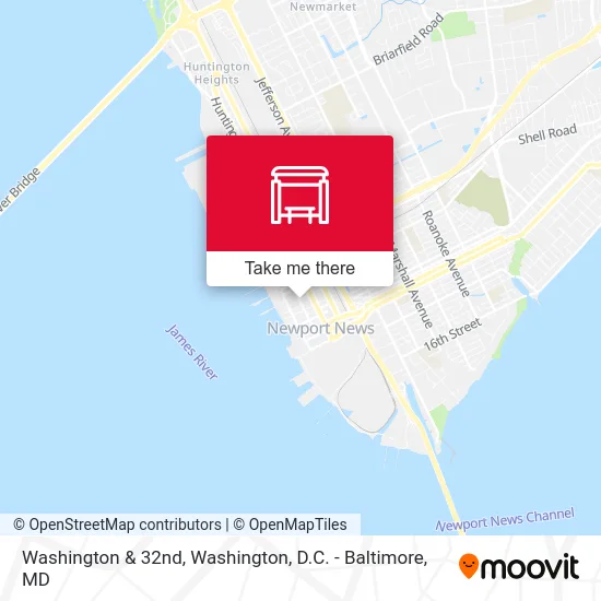 Washington & 32nd map