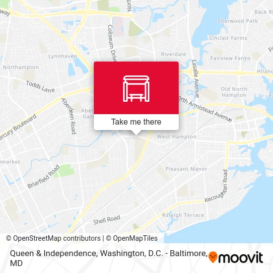 Queen & Independence map