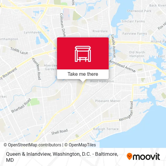 Queen & Inlandview map