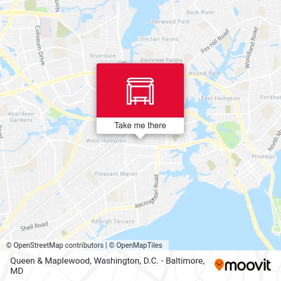 Queen & Maplewood map