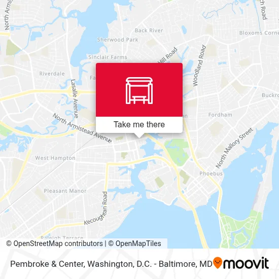 Pembroke & Center map