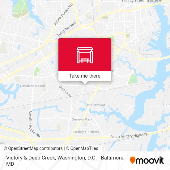 Victory & Deep Creek map