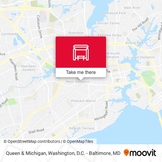 Queen & Michigan map