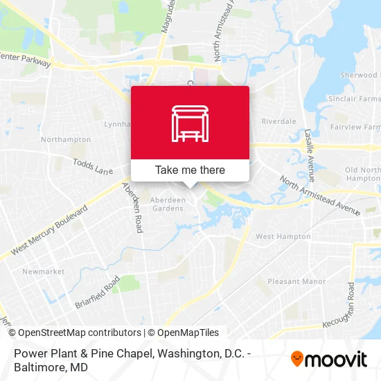 Power Plant & Pine Chapel map
