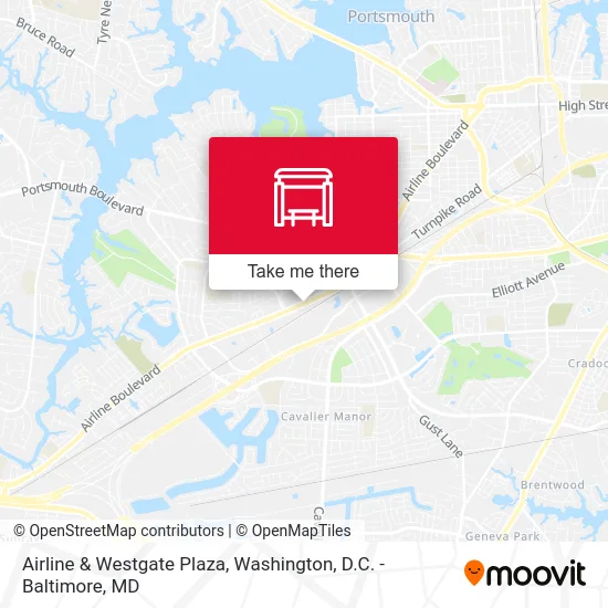 Airline & Westgate Plaza map
