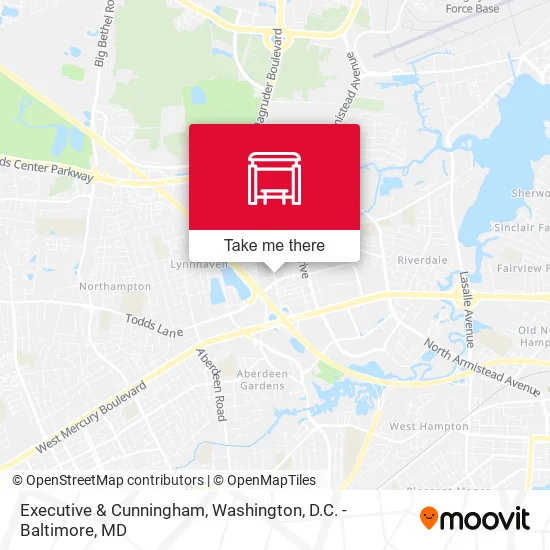 Executive & Cunningham map