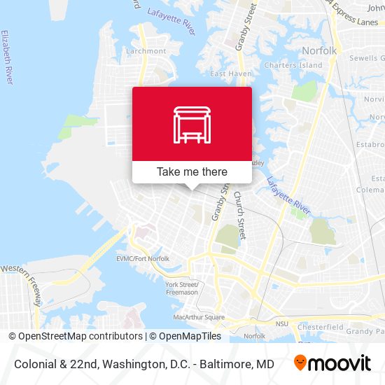 Colonial & 22nd map