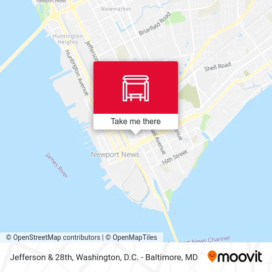 Jefferson & 28th map