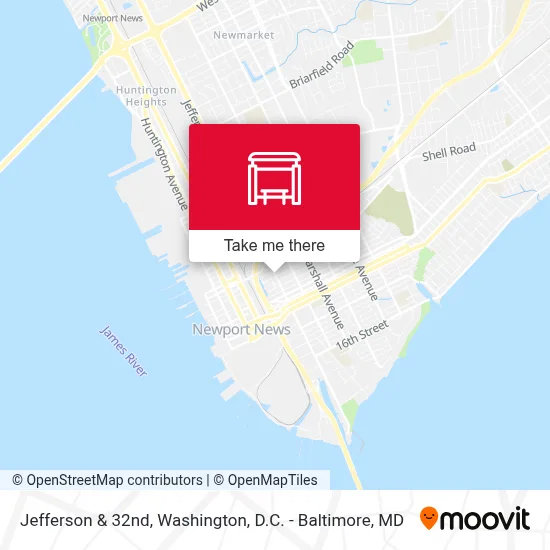 Jefferson & 32nd map