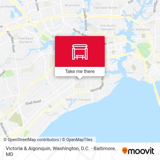 Victoria & Algonquin map