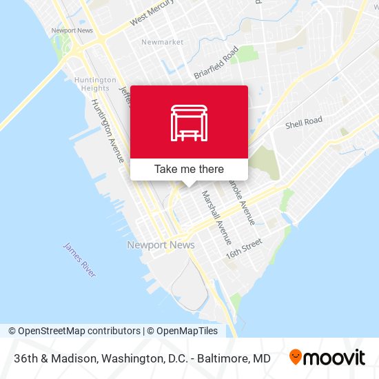 36th & Madison map