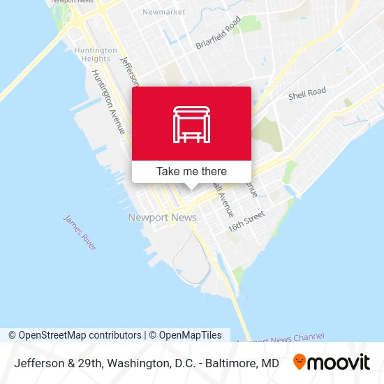 Jefferson & 29th map