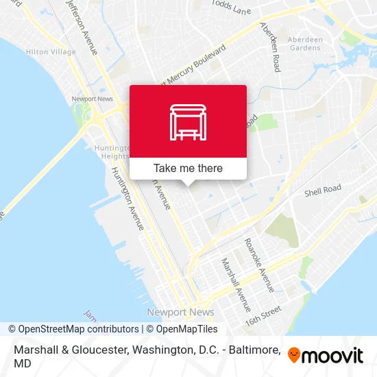 Marshall & Gloucester map