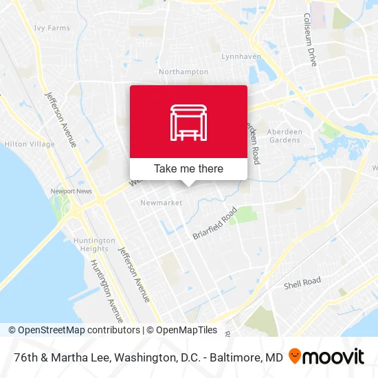 76th & Martha Lee map