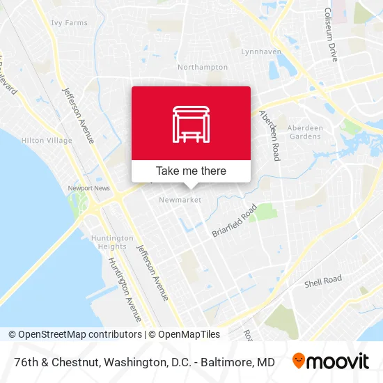 76th & Chestnut map