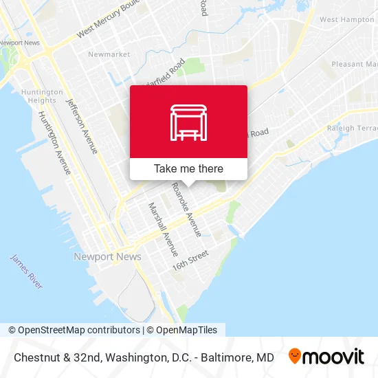 Chestnut & 32nd map