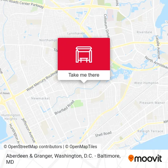 Aberdeen & Granger map