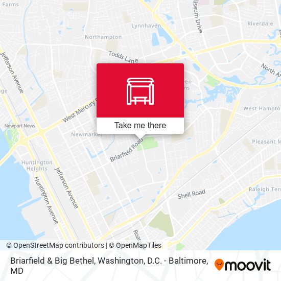 Briarfield & Big Bethel map