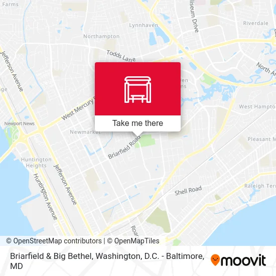 Briarfield & Big Bethel map