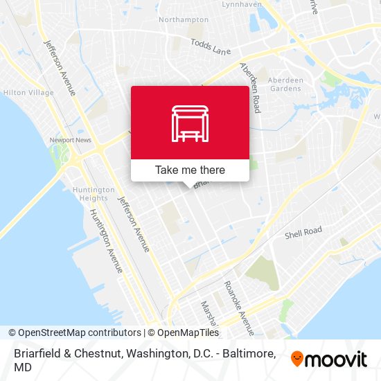 Briarfield & Chestnut map
