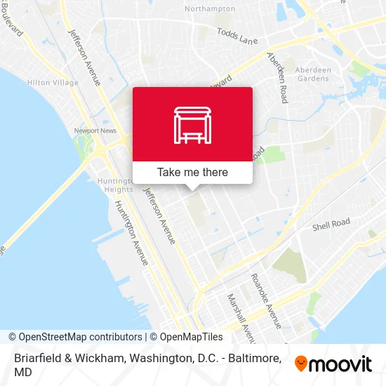 Briarfield & Wickham map