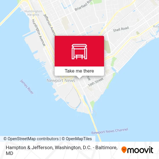 Hampton & Jefferson map