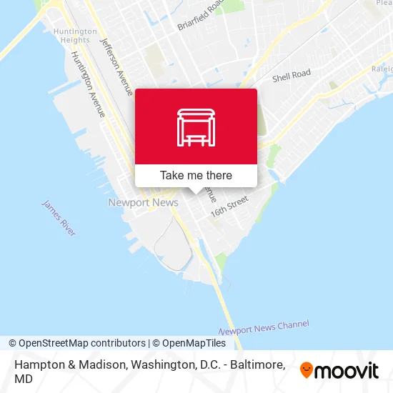 Hampton & Madison map