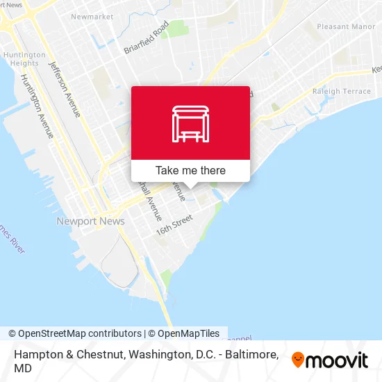 Hampton & Chestnut map