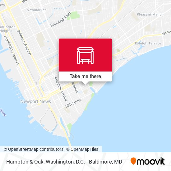 Hampton & Oak map