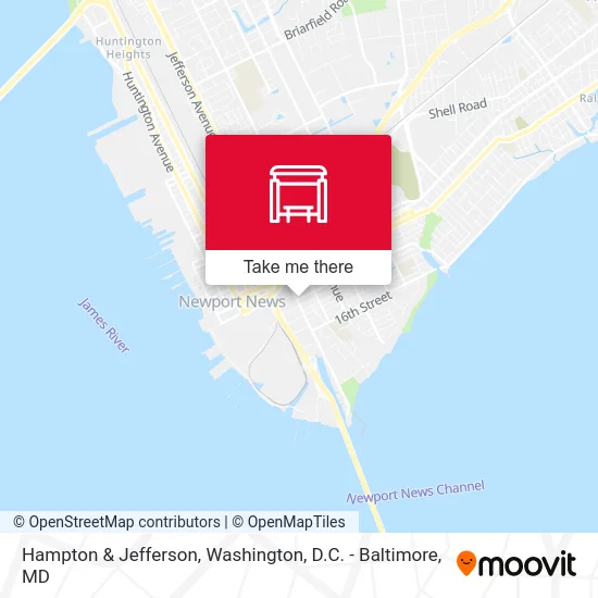Hampton & Jefferson map