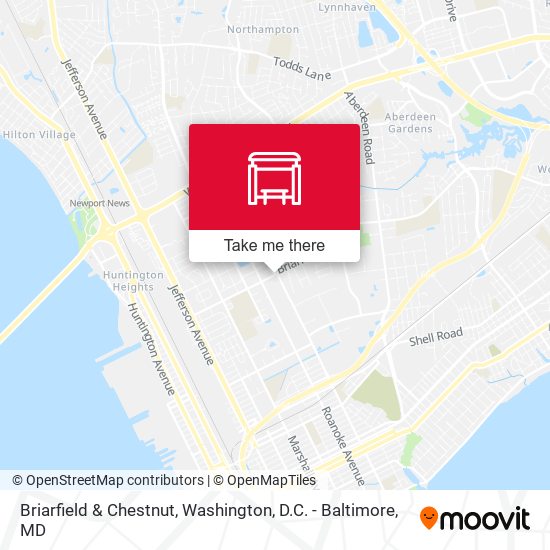 Briarfield & Chestnut map