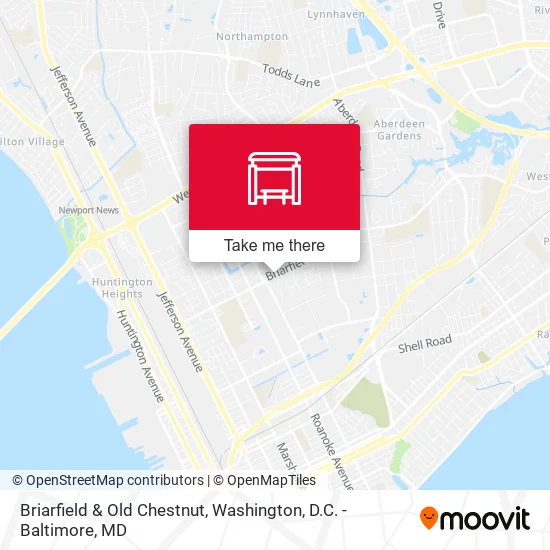 Briarfield & Old Chestnut map