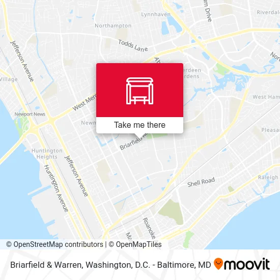 Briarfield & Warren map