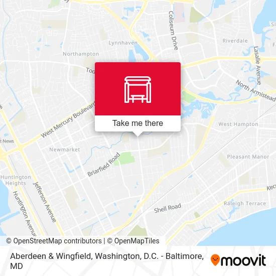 Aberdeen & Wingfield map