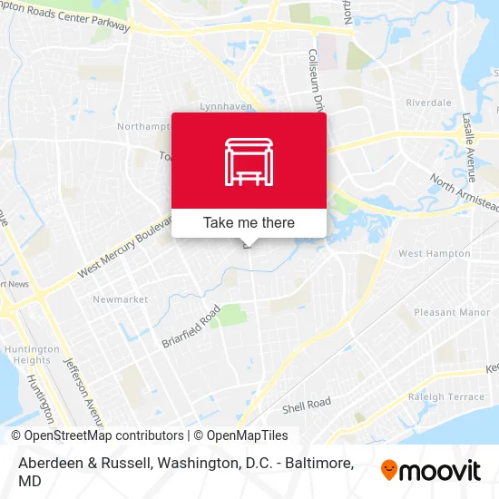 Aberdeen & Russell map