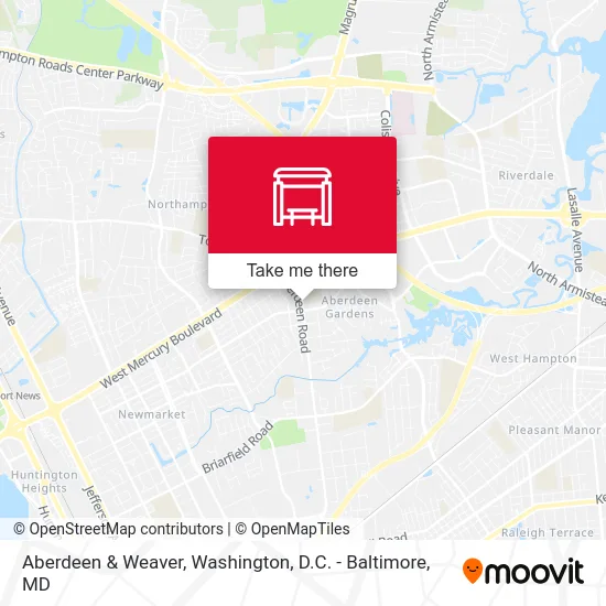 Aberdeen & Weaver map