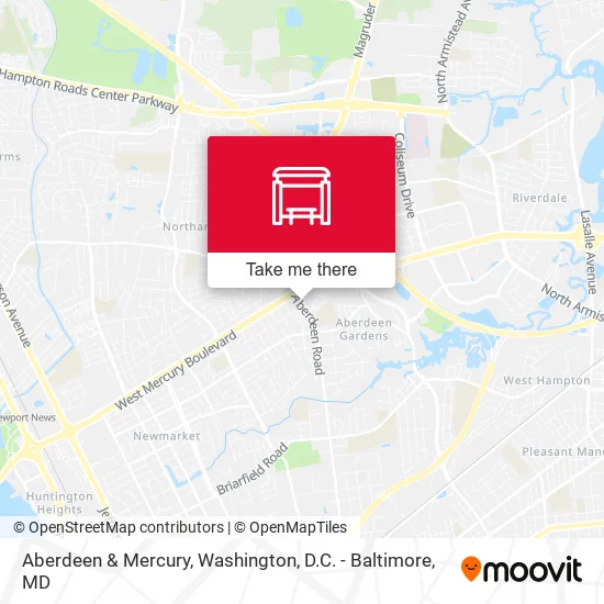 Aberdeen & Mercury map