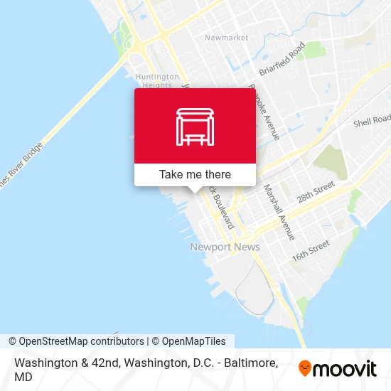Washington & 42nd map
