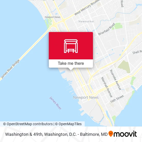 Washington & 49th map