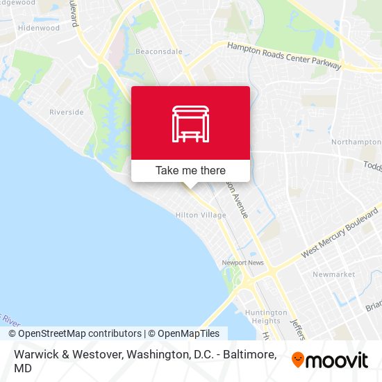 Warwick & Westover map