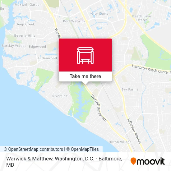 Warwick & Matthew map