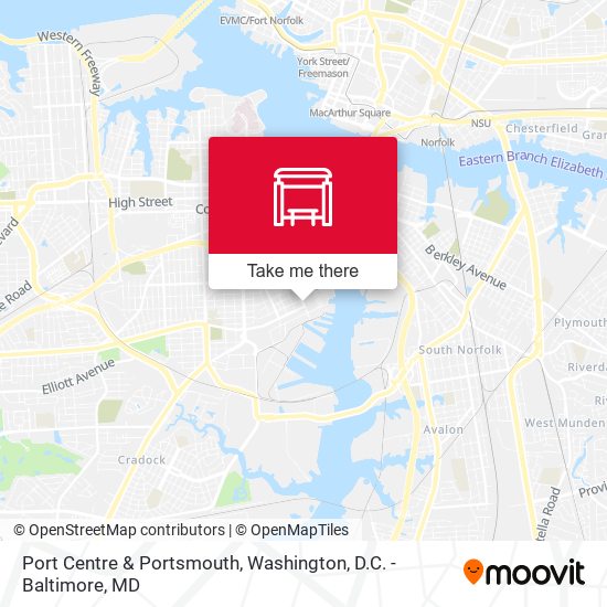 Mapa de Port Centre & Portsmouth