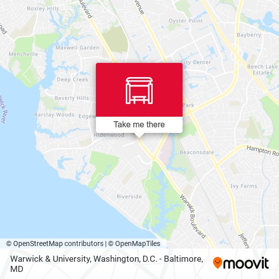 Mapa de Warwick & University