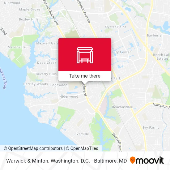 Warwick & Minton map